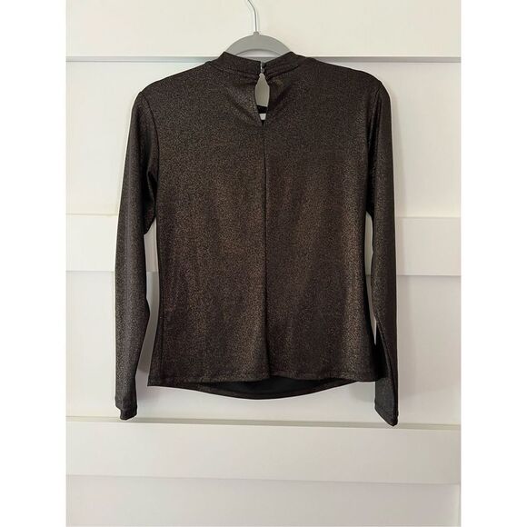 New Rachel Zoe Gold and Black formal fancy Blouse size XS - Picture 4 of 7